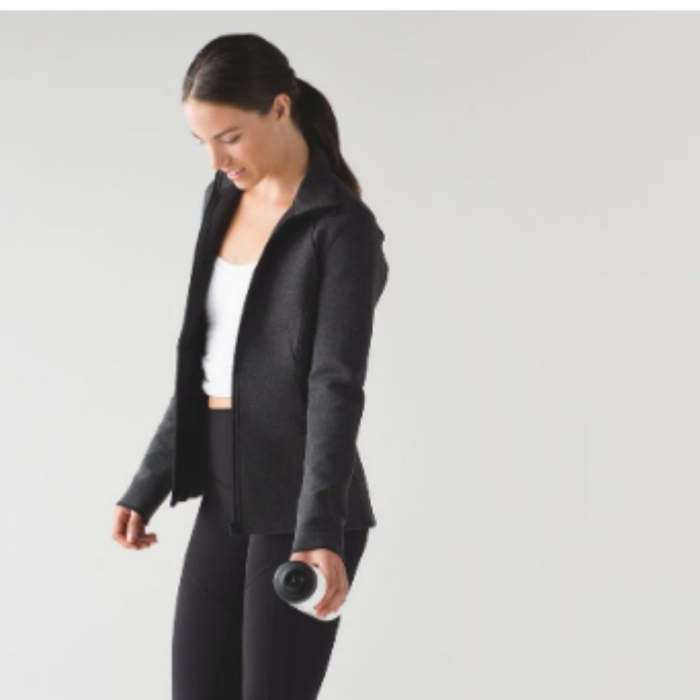 Lululemon Insculpt Jacket Heathered Black / Black - Picture 4 of 12